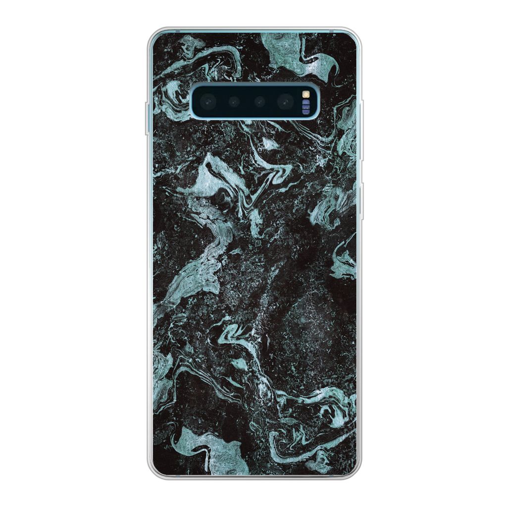 MuchoWow Handyhülle Schutzhülle Hülle für Samsung Galaxy S10 Lite Marmor - Naturstein - Luxus Silikon Softcase Handy Hülle - Schutz