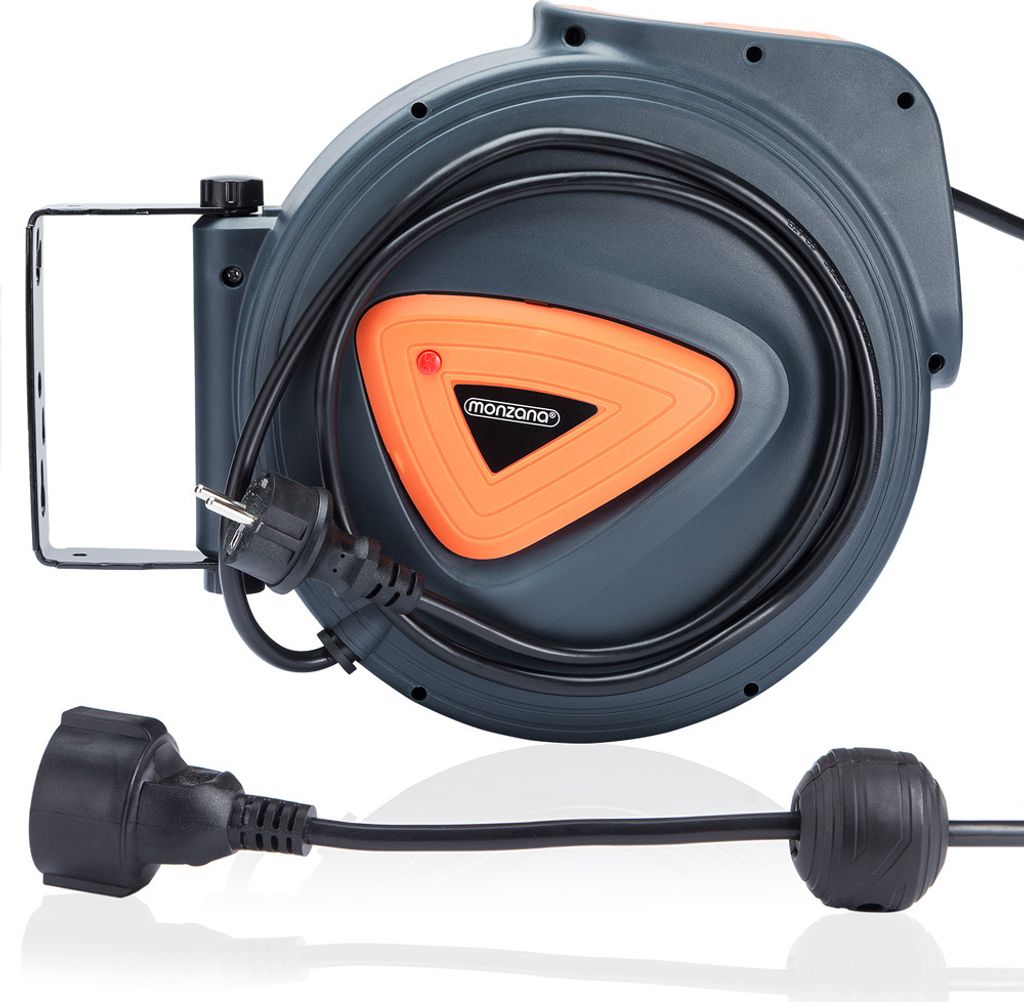 MONZANA® Automatik Kabeltrommel 20m +1,5m 180° drehbar Produktbild 4