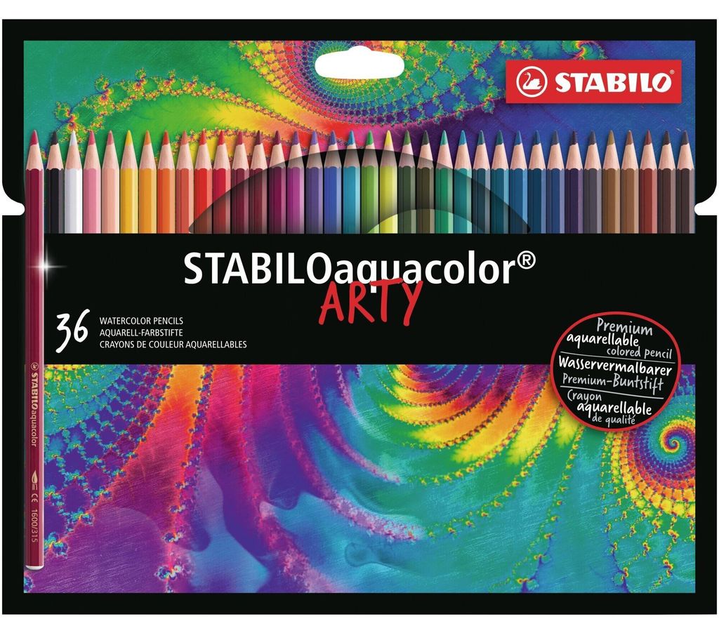 Aquarelverfijngestifte - STABILO aquacolor - ARTY - set van Productafbeelding 