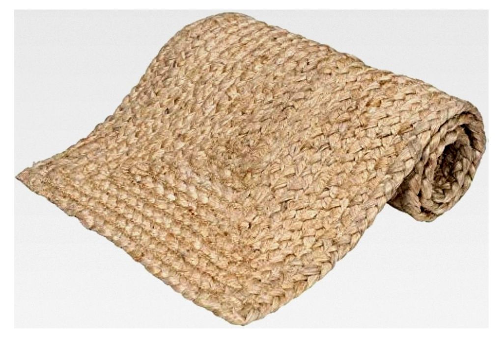 Geflochtener Jute-Tischläufer, 33 x 91,4 cm, Vintage-Matten für Partys und Esstische, 100 % Jute-Naturfasern, wendbar, rustikaler Look