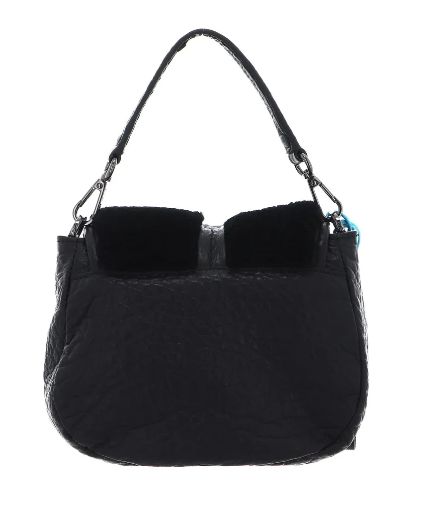 Sac à Main Gabs Bea Montone Nero en Cuir de Mouton Noir Chic - 3