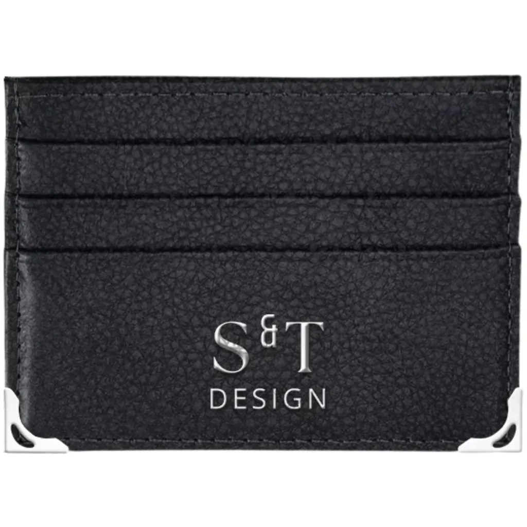 Portefeuille fin noir idéal pour vestes et poches de pantalon