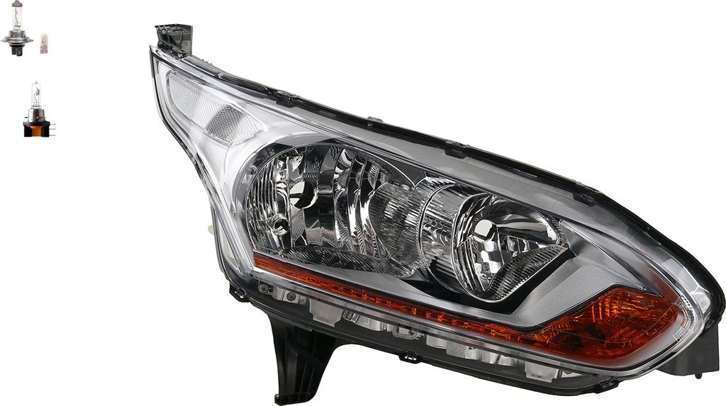 Johns, Scheinwerfer Halogen passend für Ford Transit Connect 13 13-18 RE + Leuchtmittel 1807875 1819684 1827686 DT1113W029AA DT1113W029AC