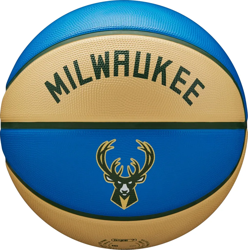 Ballon Basket Wilson NBA City Edition Milwaukee Bucks pour Entraînement 7