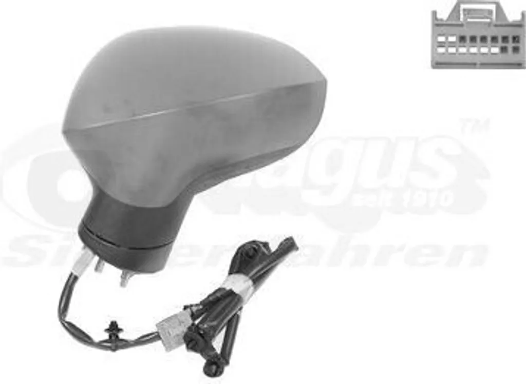 Rétroviseur extérieur Van Wezel 4944817 Hagus adaptable pour Seat