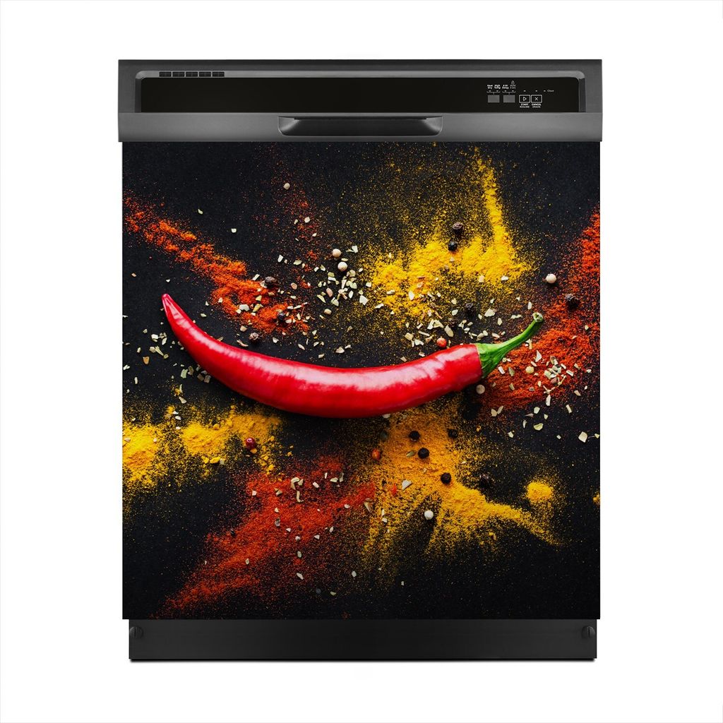 Magnete Dekorative 60x60 cm Küche Magnetmatte Spülmaschine - Paprika Gemüse