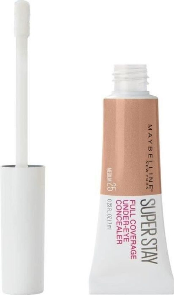 Maybelline SSTAY CONC.FULL COV. Nu 25 MEDIUM, Mittel, Beige, Medium, Hautalterung, Mischhaut, trockene Haut, Reife Haut, normale Haut, ölige Haut,...
