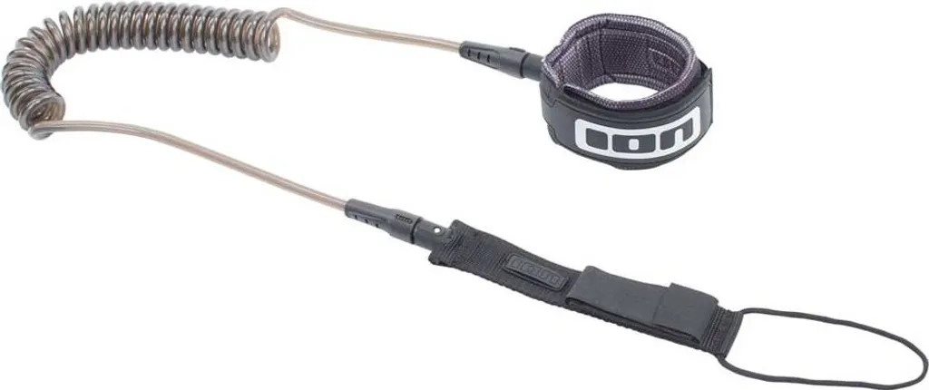 Leash SUP Ion pour Balade et Randonnée 10' 7 mm - Confort Spirale Noir