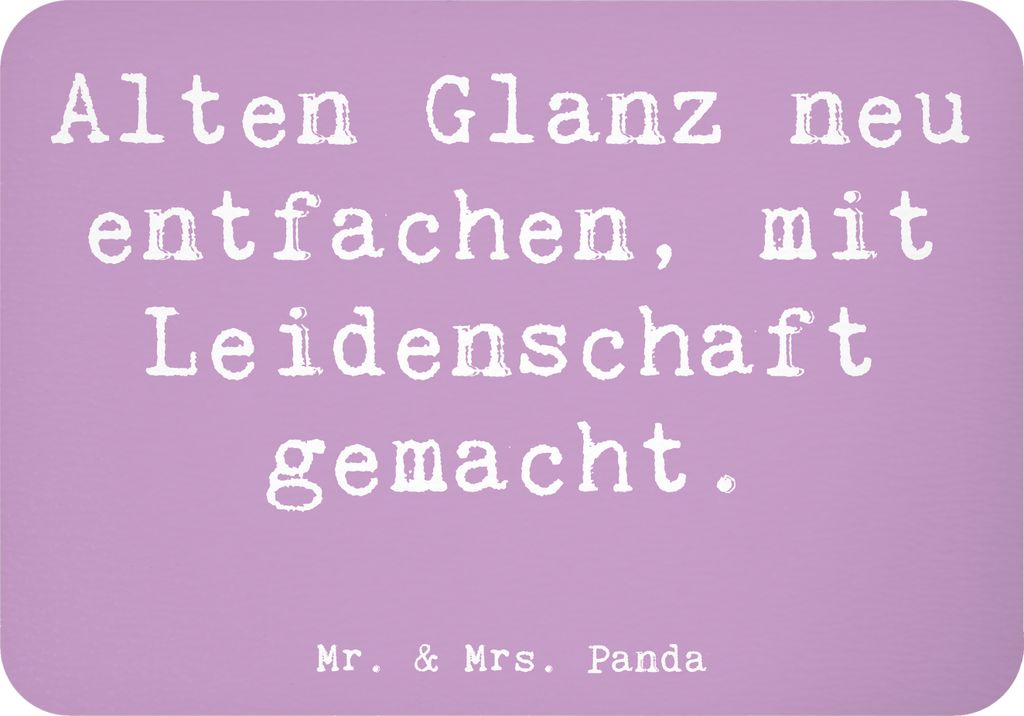 Mr. & Mrs. Panda magnet Spruch Polsterin Glanz - Lavendeltraum - Geschenk, Pinnwandmagnet, whiteboardmagnet, Möbeldesign, Berufsleben, zettelhalte...