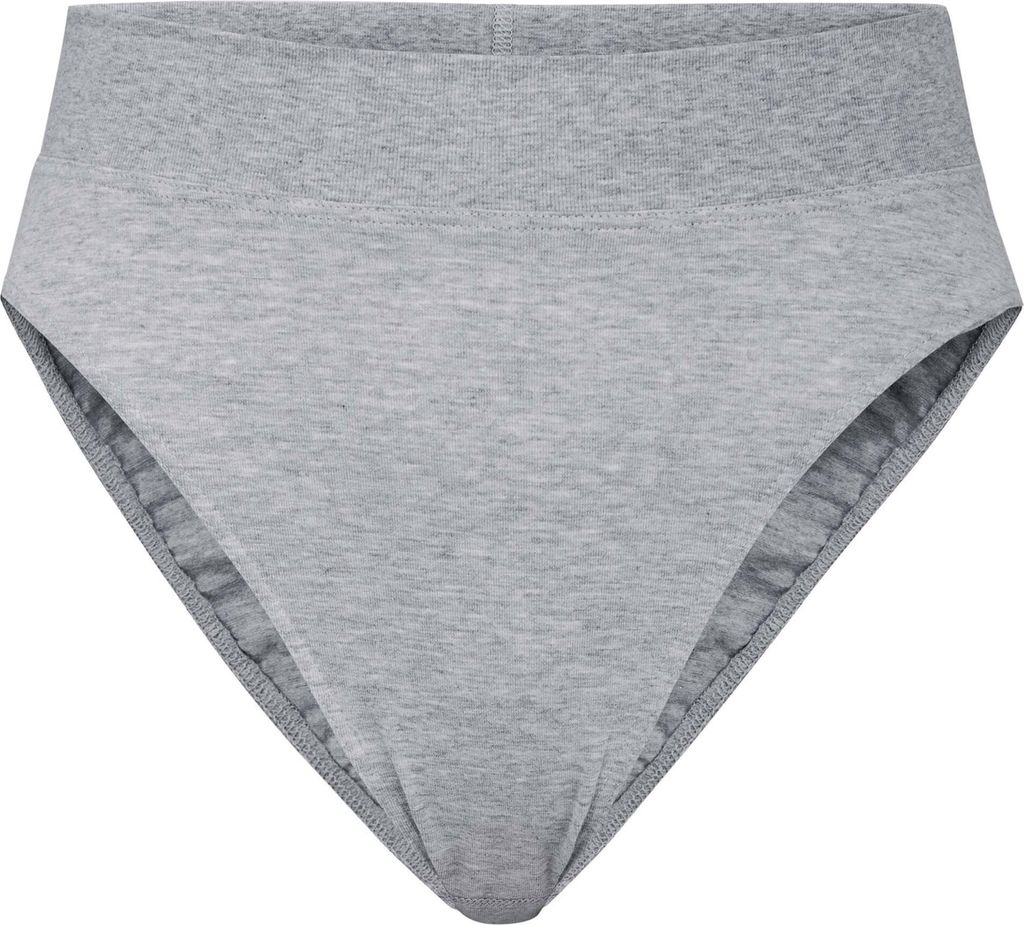 CALIDA Damen Slip - Elastic, High Waist, Softbund, Single Jersey Grau XS (36/38)