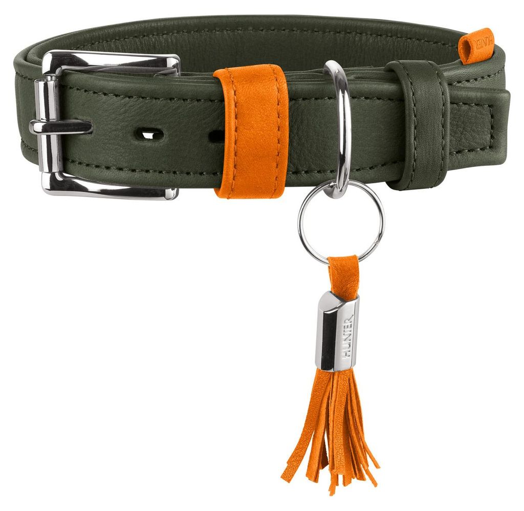 Hunter Halsband Portofino oliv/orange, Größe: L / 65 cm