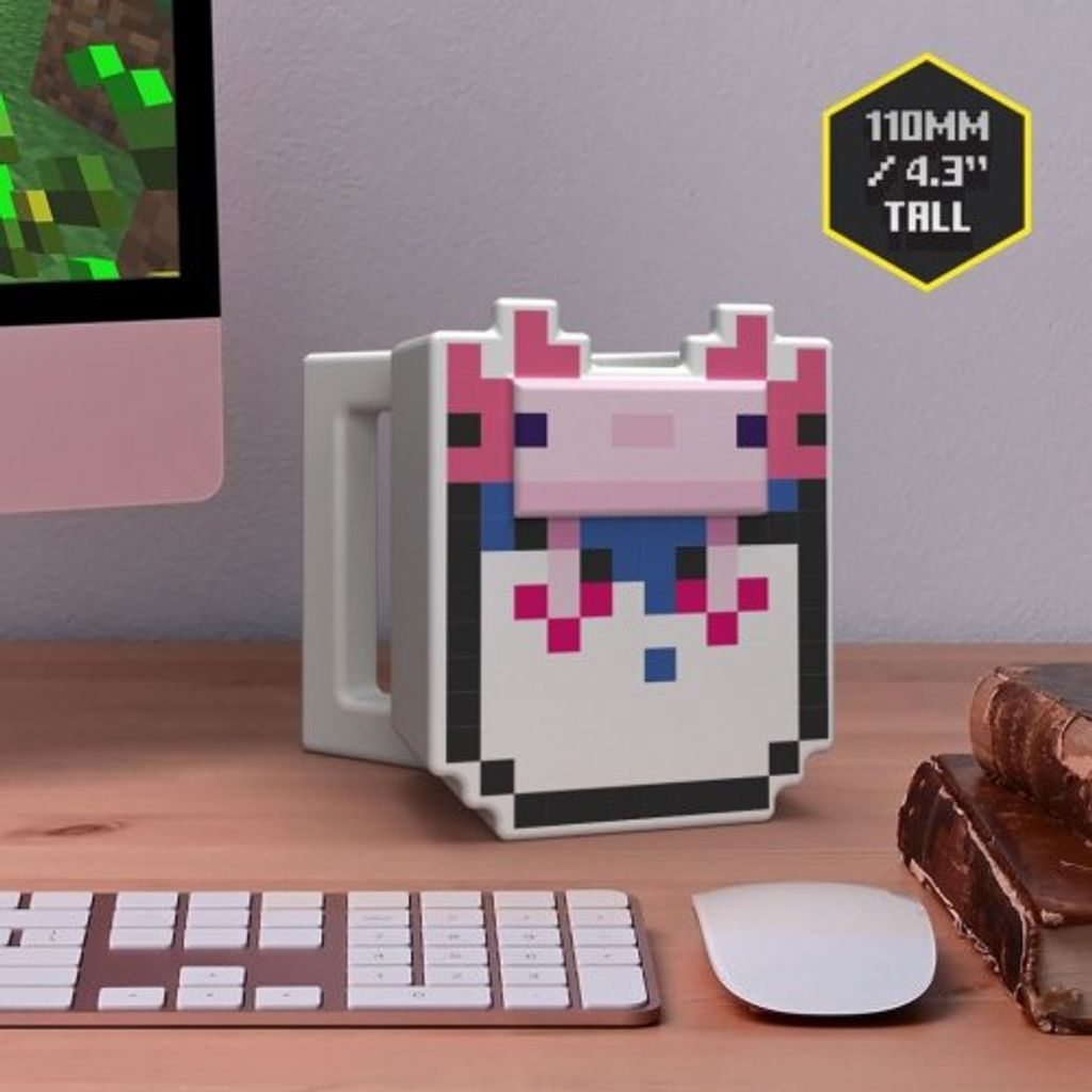 Tazza a forma di Axolotl di Minecraft Immagine del prodotto 