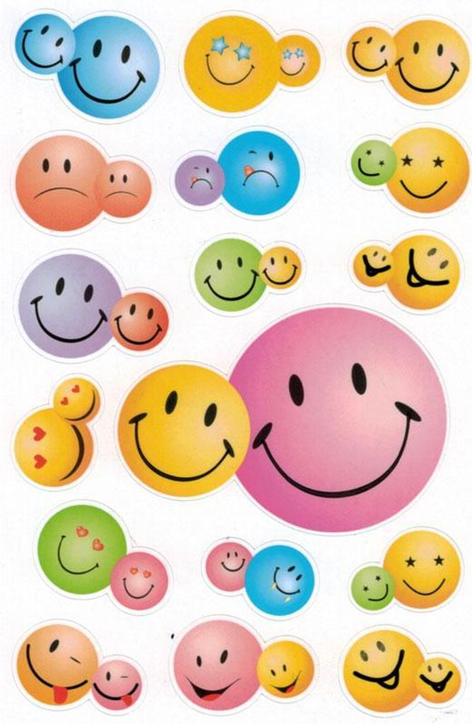 Papier Sticker Smiley II
