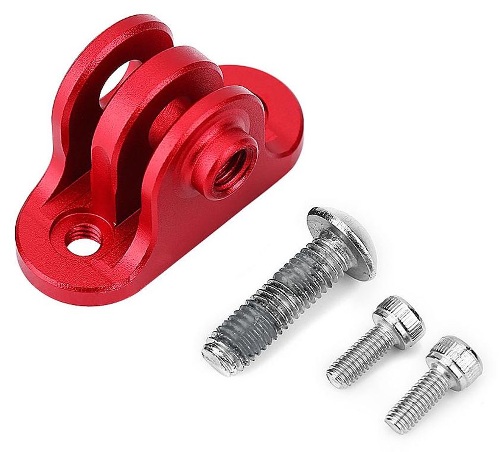 Fahrradcomputer Metallhalterung Kameraadapter Halterung für Gopro (Rot)