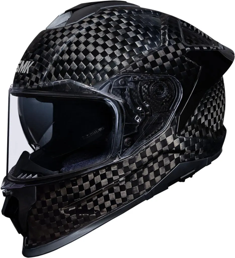 Casque de moto intégral SMK TITAN CARBON XL - Finition Gris et Noir