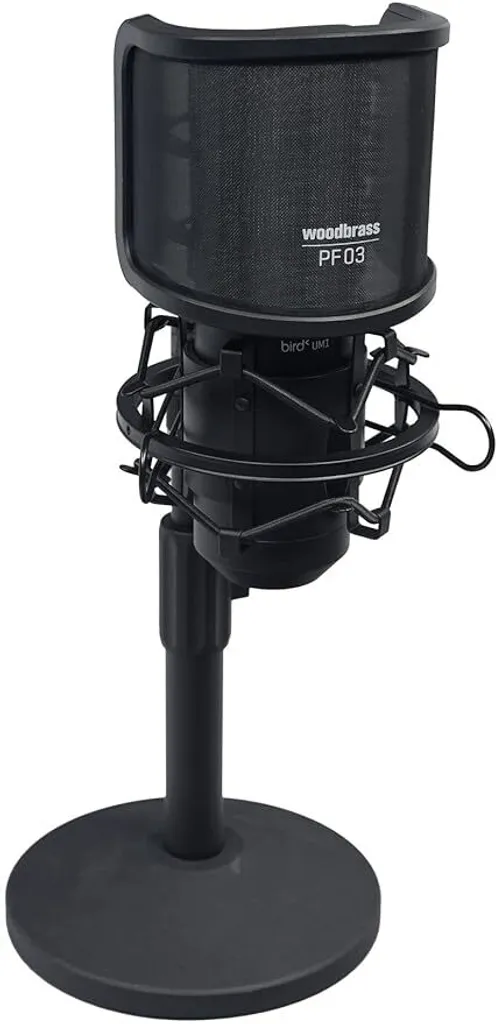 Microphone Cardioïde Bird UM1 Pack Podcast Noir - Qualité Studio USB