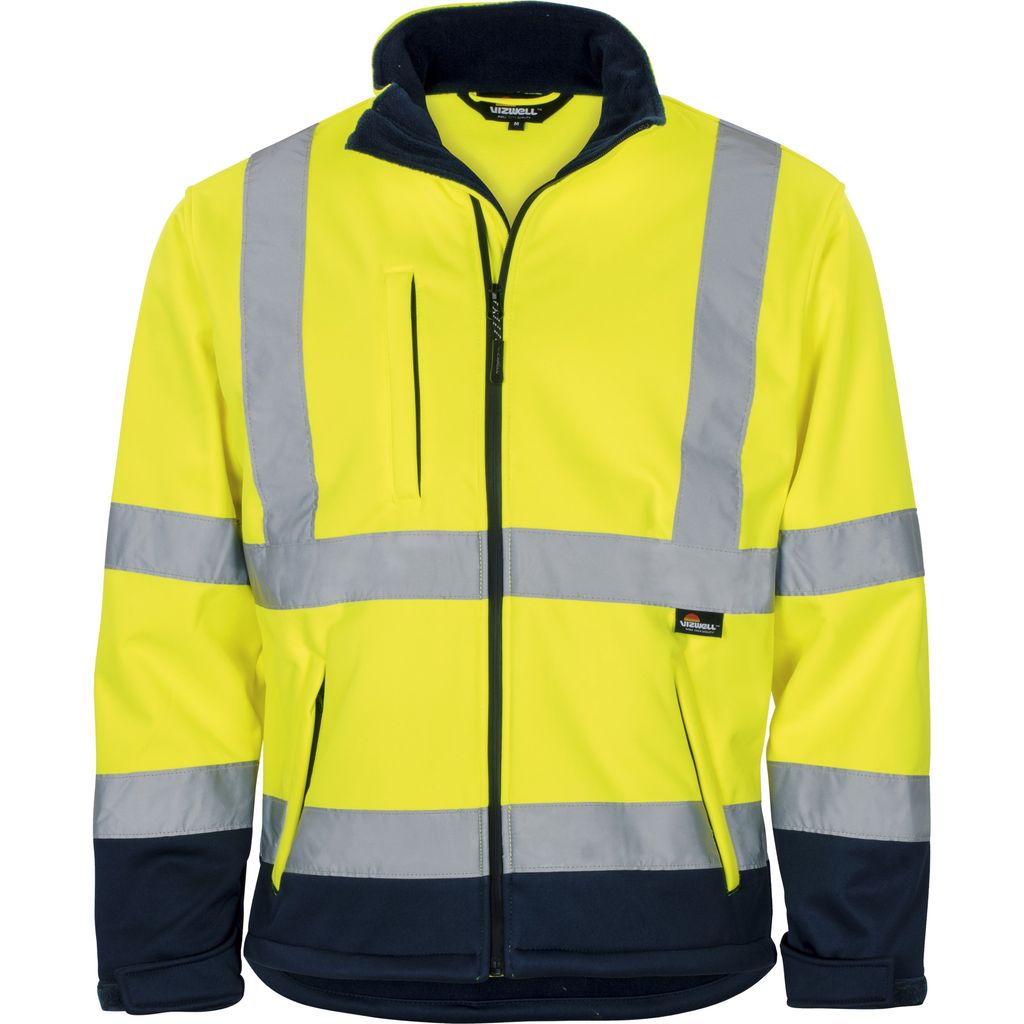 VIZWELL Warnschutz Softshelljacke VW 135 Gr. L gelb