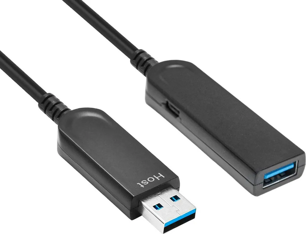Câble USB optique actif de 25 mètres pour connexion longue distance