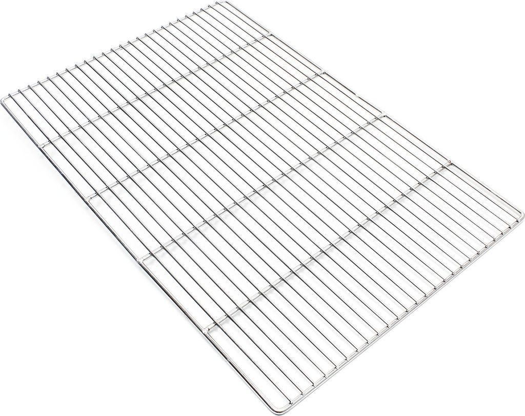 Edelstahl Grillrost eckig 60 x 40 cm rostfrei für Holzkohlegrill, Gasgrill und andere