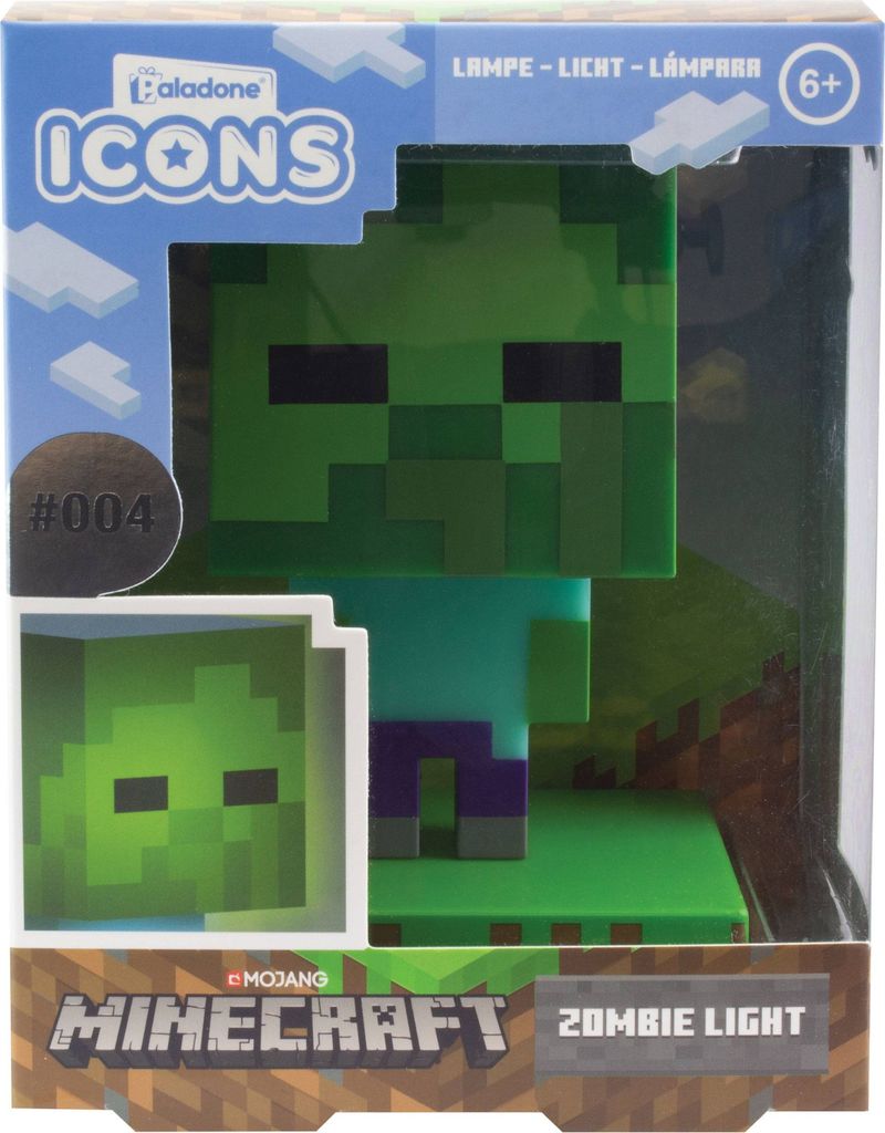 Zombie ikona lampy Minecraft Obrázok produktu 6