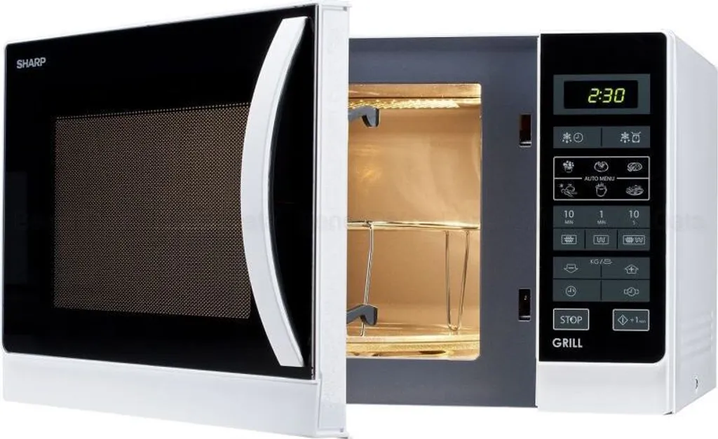 Micro-ondes Sharp R742WW 25L 900W avec 8 Programmes de Cuisson Automatique - 7