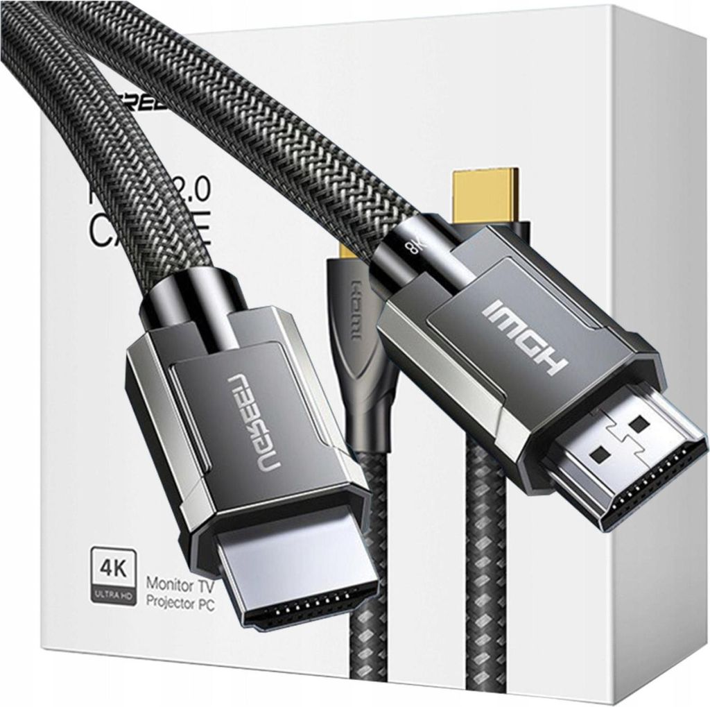 Ugreen HDMI 2.1 cable 8K 60Hz / 4K 120Hz 3D 48Gbps 2m Grey Immagine del prodotto 