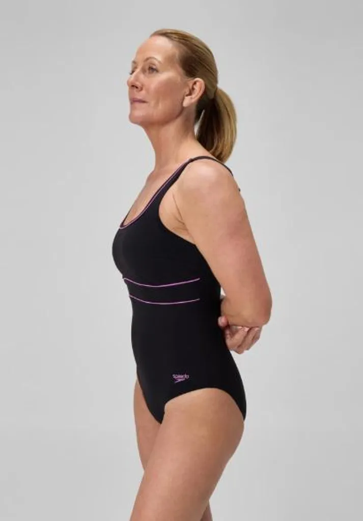 Maillot de Bain Sculptant Speedo Eclipse Anti-Chlore Noir Violet