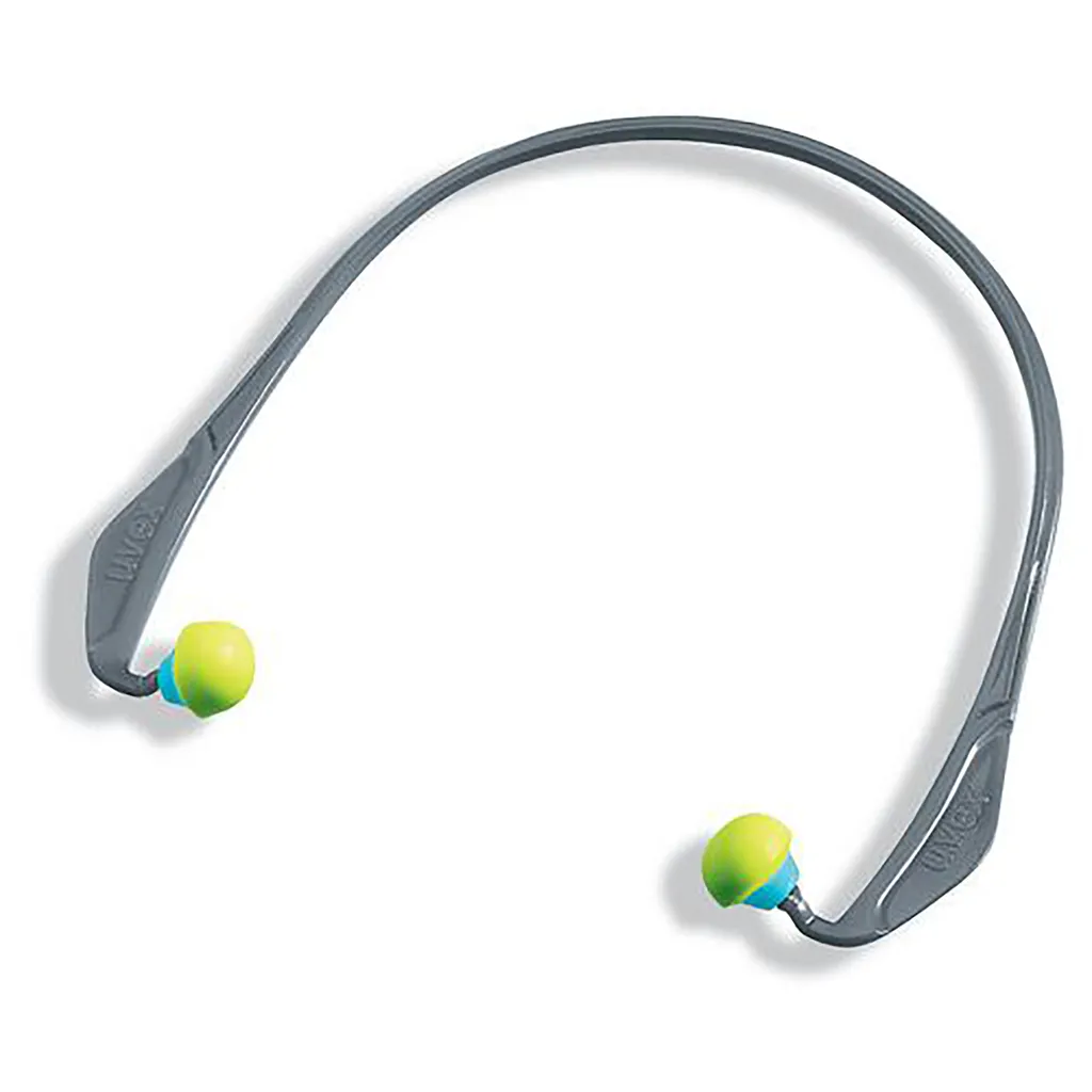 Bouchons d'oreilles à arceau uvex x-cap vert SNR 24 dB 15 pièces multi-taille