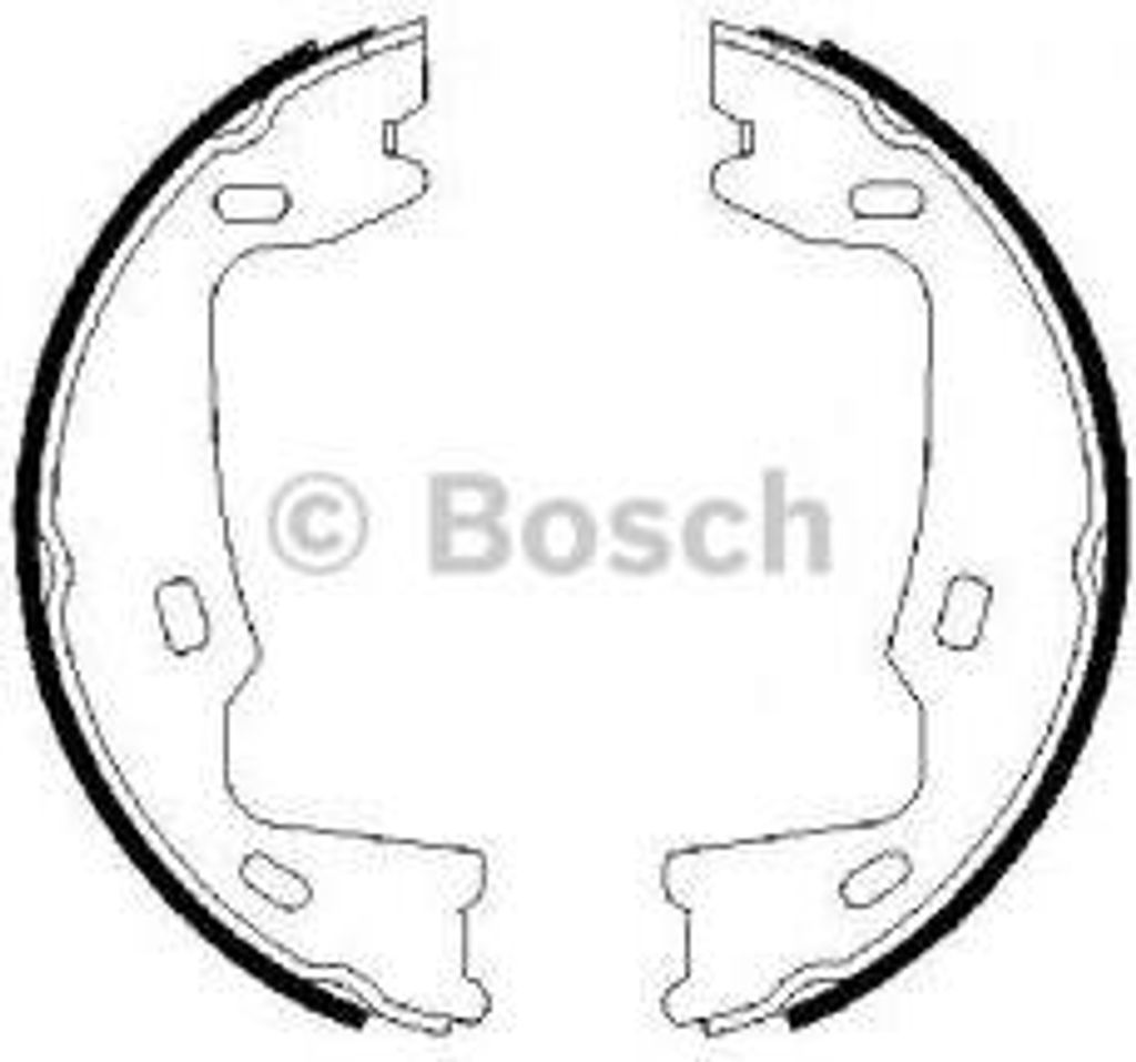 Bosch Bremsbackensatz, Feststellbremse 0 986 487 214