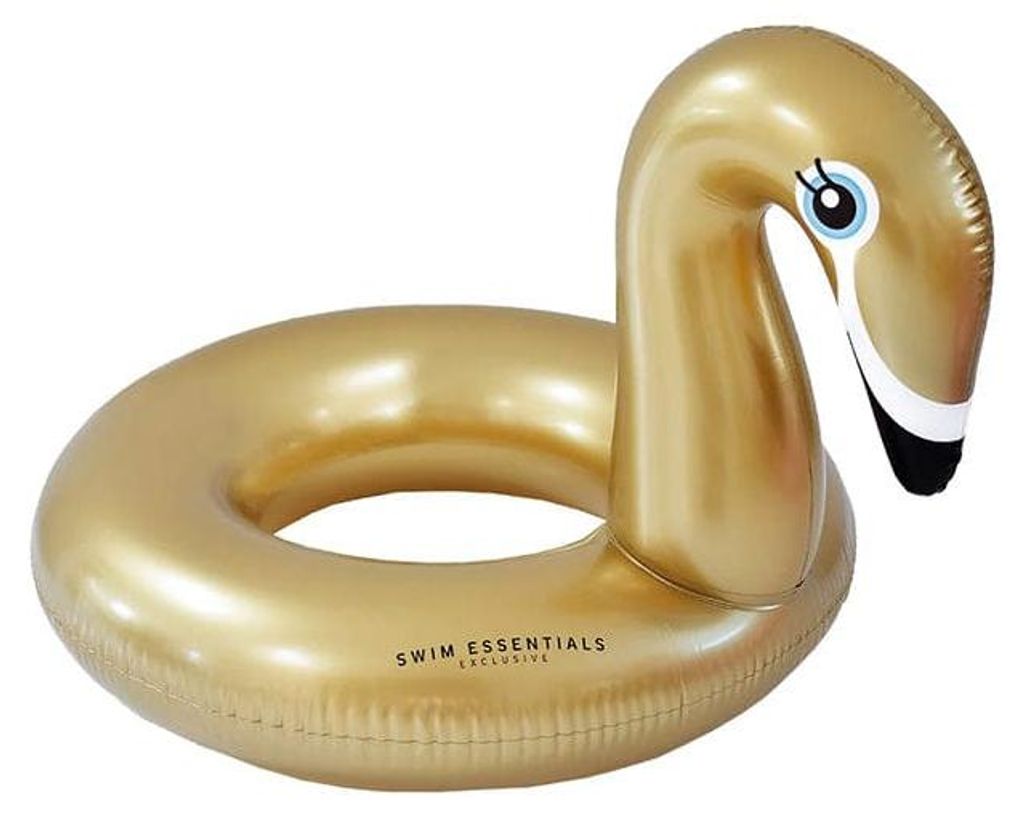 Swim Essentials Schwimmring Schwan – Gold – Dreamscape – Ø 95 cm