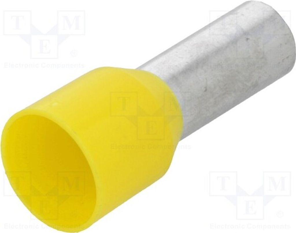 5x Kabelschuh: Hülse Isolation: Kupfer isoliert 16mm BM 00616 Bootlace ferrule b
