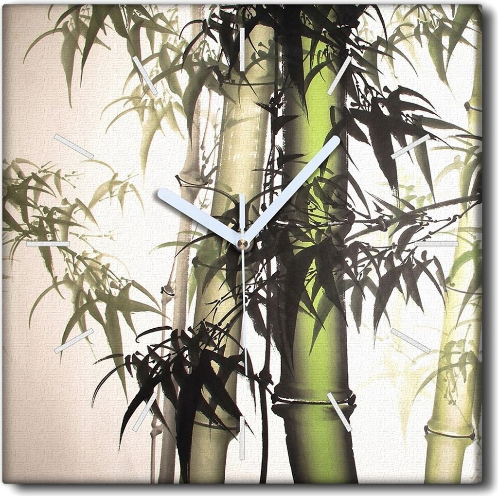 Coloray Uhr auf Leinwand 30x30 cm Wand Uhr Dekoration Produktbild 
