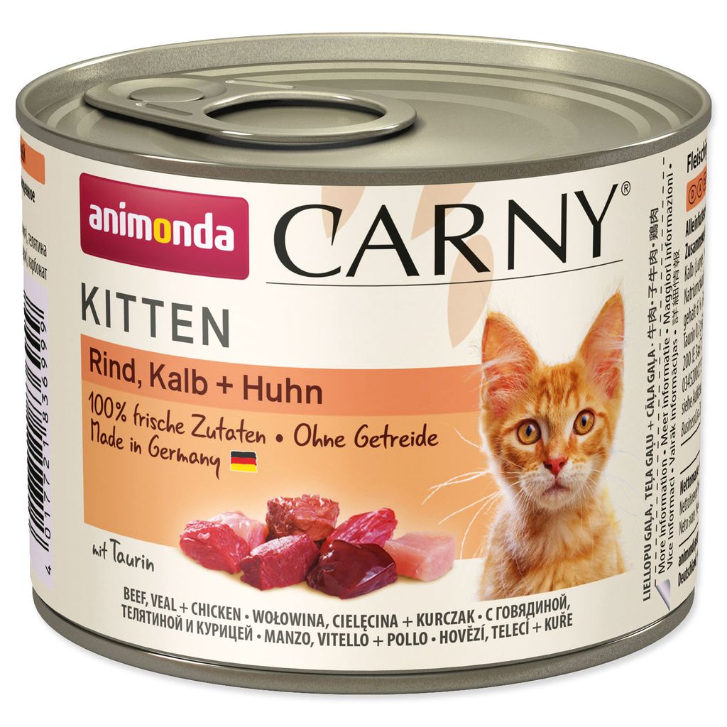 Animonda Carny Kitten Kalb, Huhn & Pute - 200g Obrázok produktu 