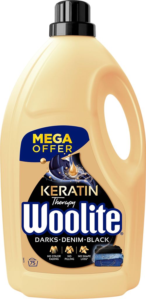Woolite Prací prostředek na tmavé barvy s keratinem 4,5 l Obrázek produktu 