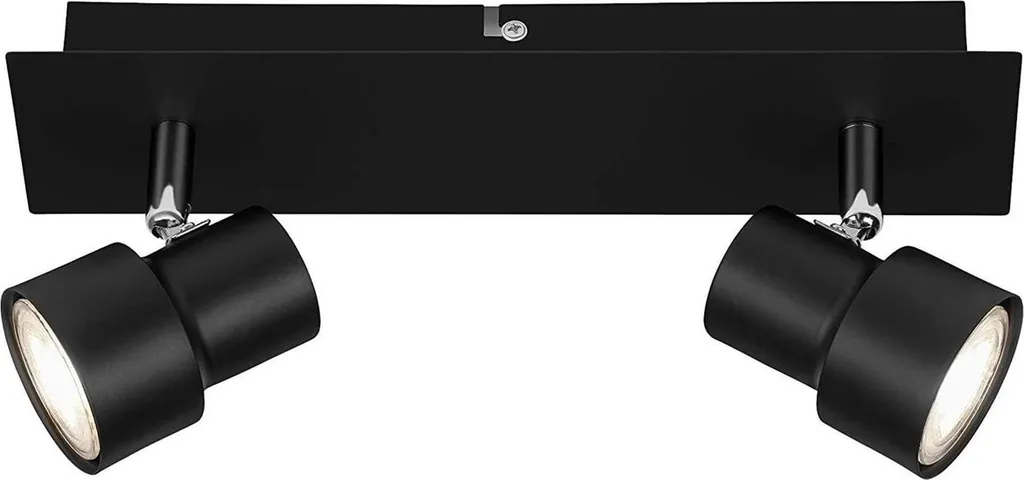 Spot LED Briloner 2 Luci Nero: Illuminazione d'Accento Professionale GU10