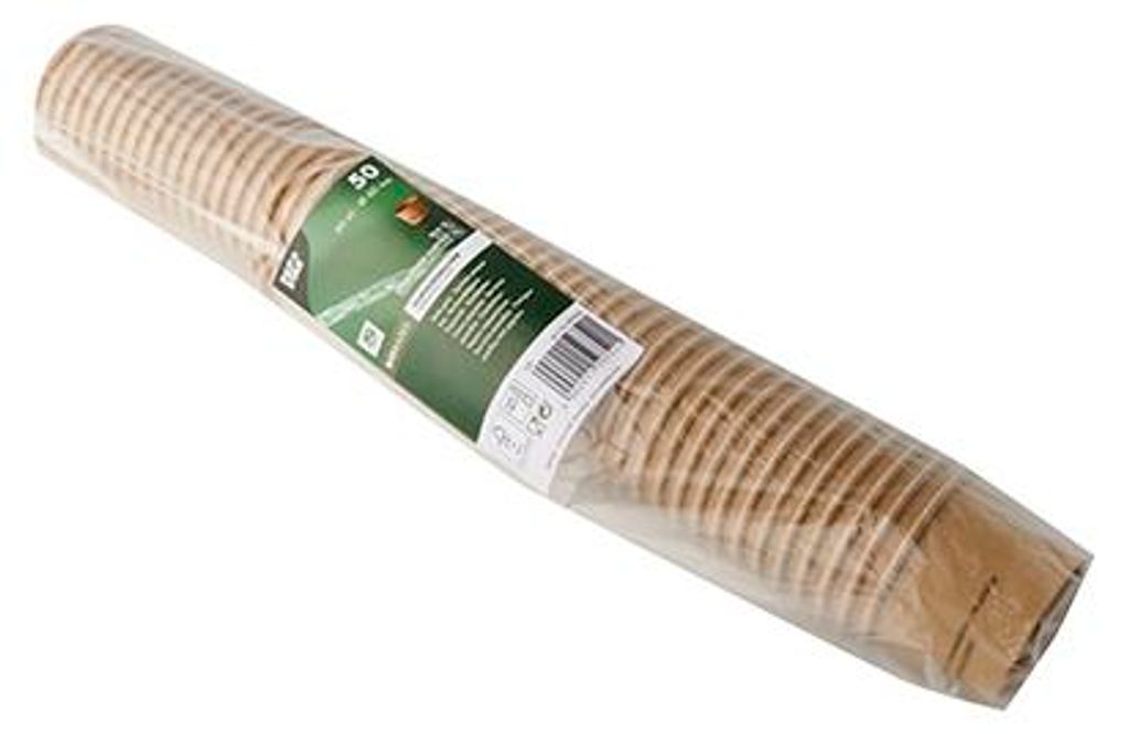 3000x Portionsbecher aus Pappe "pure" 60 ml braun "100% Fair"