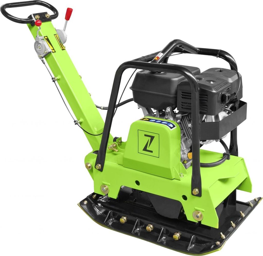 Zipper Rüttelplatte ZI-RPE160C inkl. Gummimatte und Fahrwerk