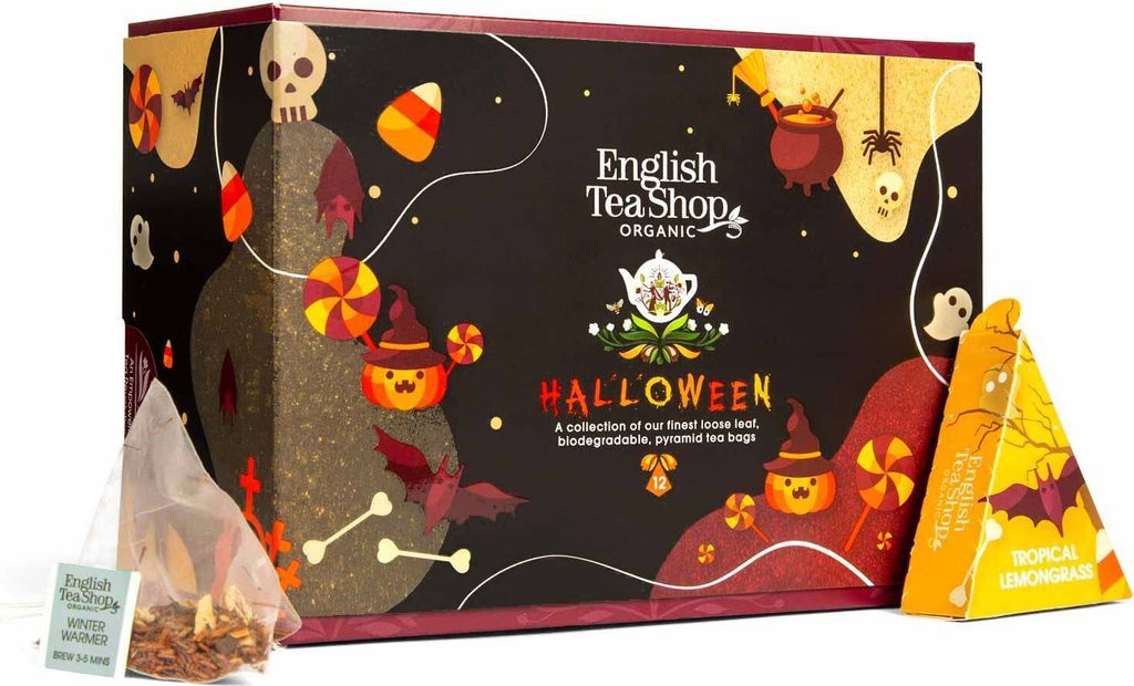 ETS - Tee Geschenk "Halloween" BIO, 12 Pyramiden Beutel