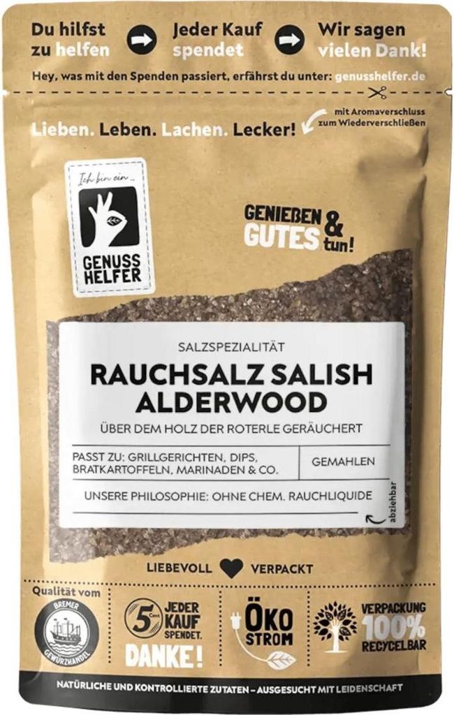 Rauchsalz Salish Alderwood, Rauchsalz aus den USA, leckeres Produktbild 