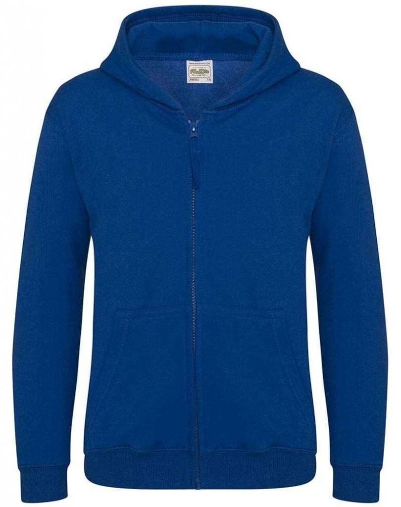 Awdis - Kapuzenpullover Mit Reißverschluss für Kinder LT2844 (116) (Königsblau)