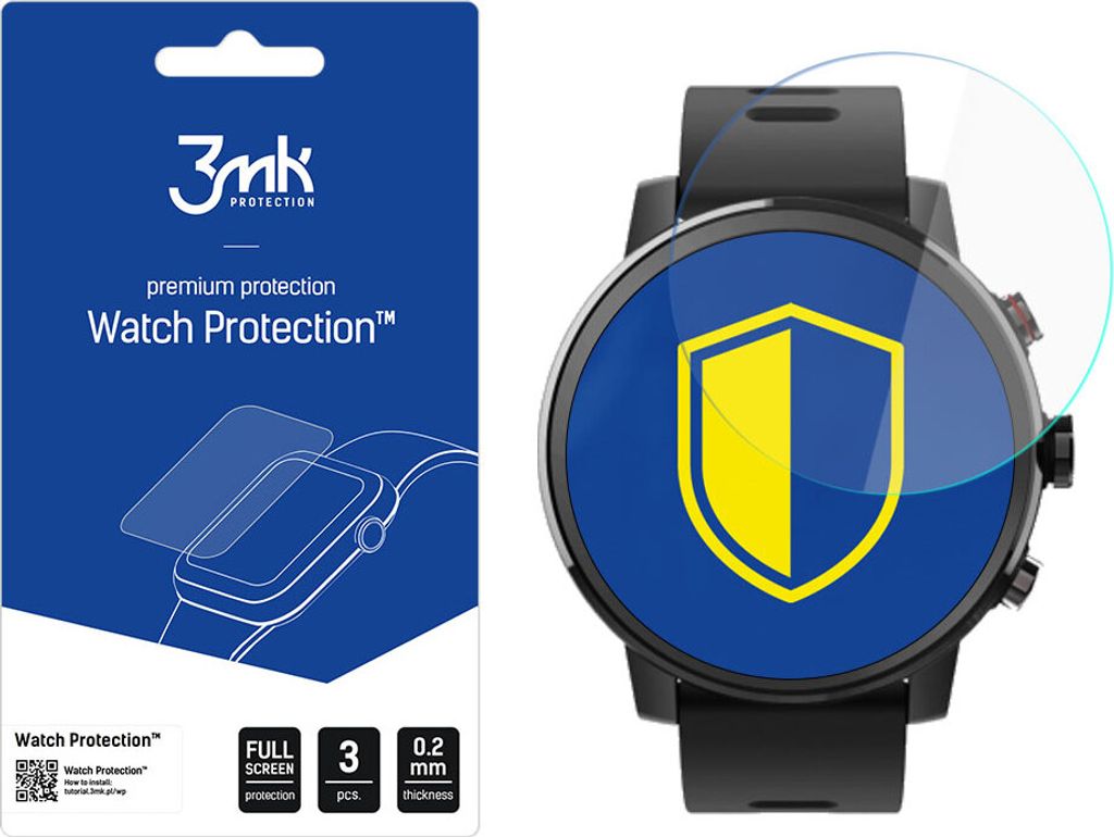 3mk Display Schutzfolie Watch Protection für Xiaomi Amazfit Stratos 2 0,2mm (3 Stück)