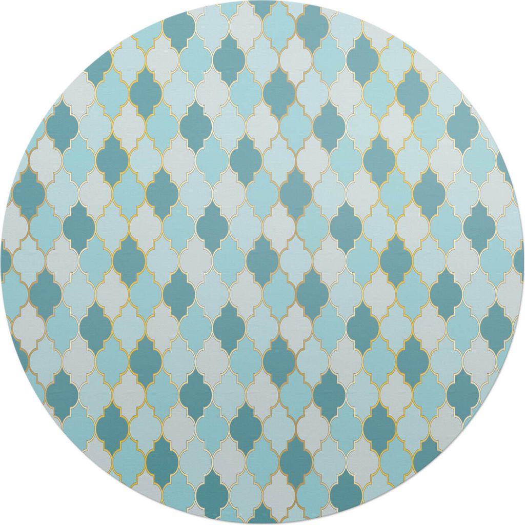 Marokkanisches Mosaik – Bodenschutzmatte – Stuhlunterlage – Bürostuhlmatte – Rutschfeste Bodenmatte – Schutzmatte für Hartboden – fi ...