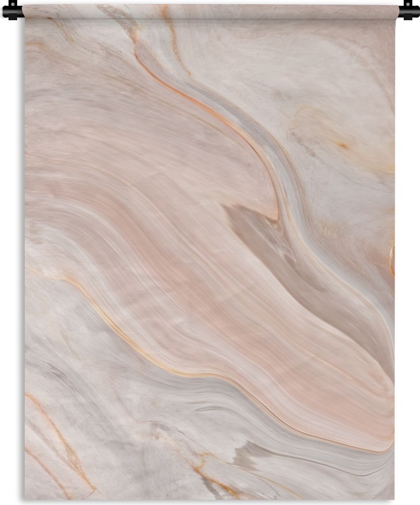 MuchoWow Wandteppich Wandbehang Marmor - Muster - Pastell - Abstrakt - Marmoroptik - Luxe 90x120 cm Tapisserie Dekoration Wandtuch - Wanddeko