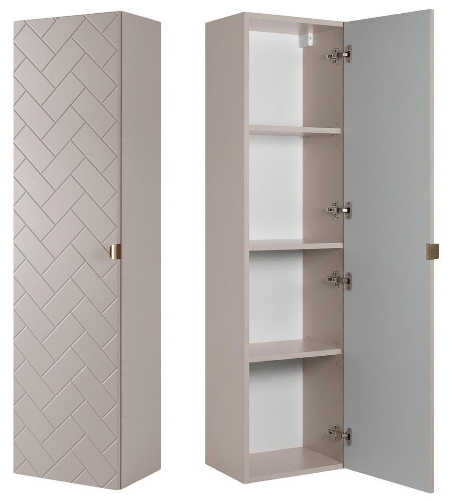 RODAN | Mobile bagno alto - 35/136/27 CM - Beige opaco - Immagine del prodotto 