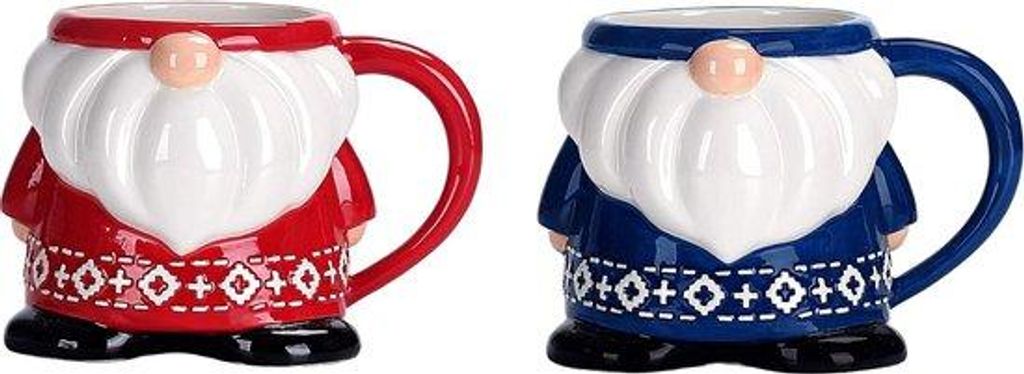 Keramische mokken set van 2 voor koffie, thee en drankjes, magnetron- en vaatwasserbestendig