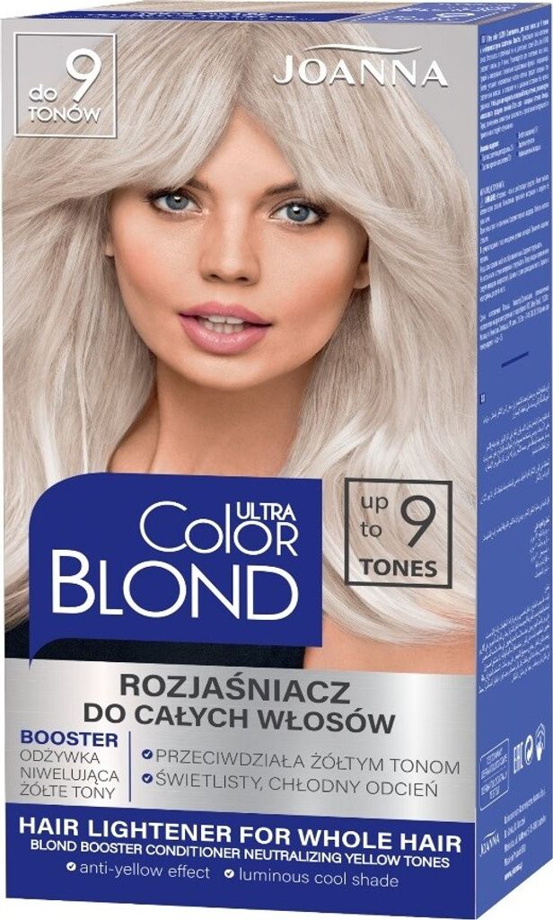 JOANNA Multi Color Blonde Aufheller für ganzes Haar bis zu 9 Tönen