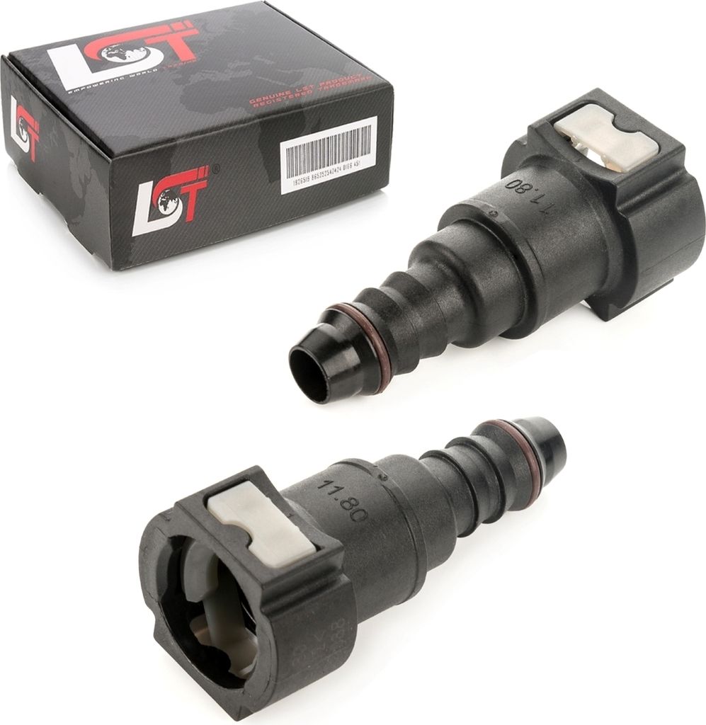 2x Kraftstoffleitung Verbinder Schlauchkupplung Schnellverschluss 11,8 mm gerade