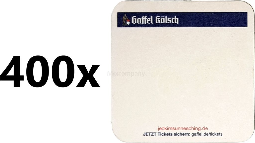Gaffel Kölsch Bierdeckel / Untersetzer - 400 Stück Produktbild 