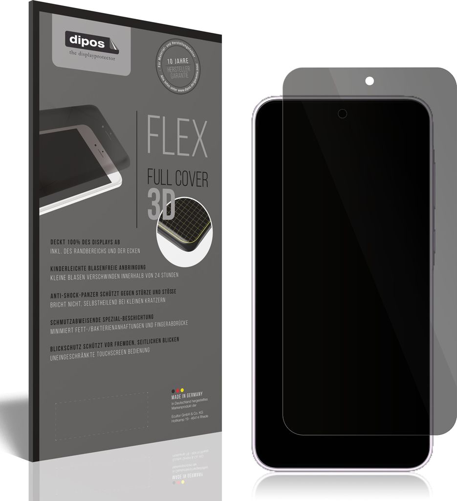 Full Cover Privacy Blickschutzfolie für Samsung Galaxy A35 5G Folie Anti-Shock