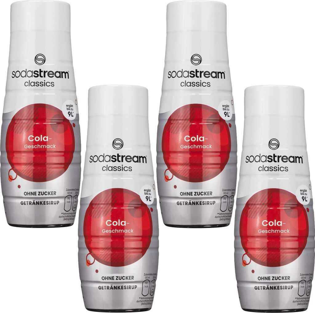 Sodastream Sirup Cola zuckerfrei 4x440ml Getränkekonzentrat ohne Zucker